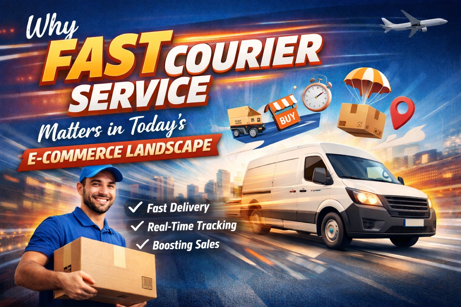 Fast courier service blog banner
